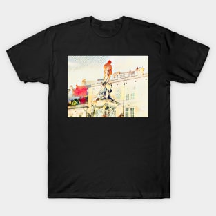 Cathedral Square Salzburg, Marien statue T-Shirt